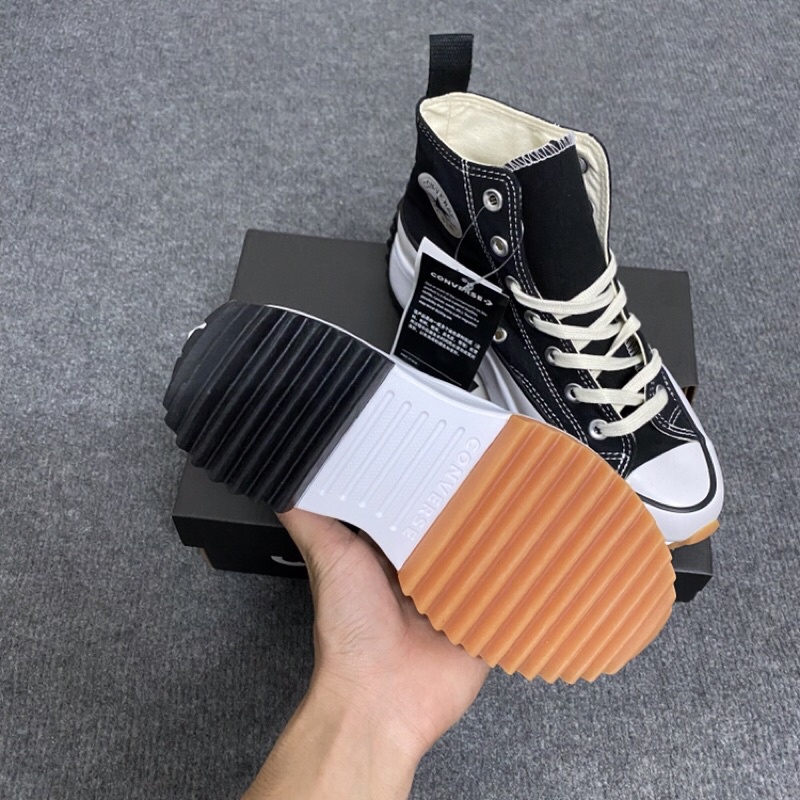 Giày Sneaker converse run star hike black ( full box)