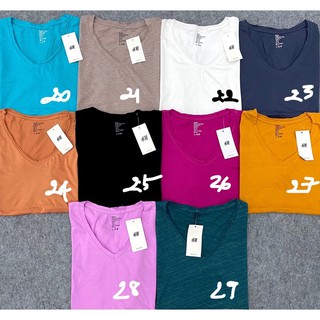 ÁO THUN CỔ TIM _ BASIC HM