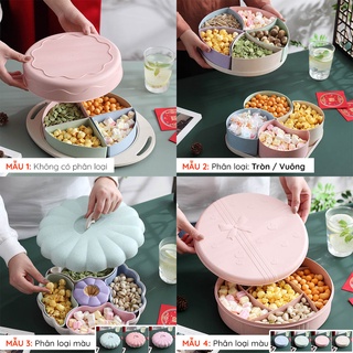 Hộp đựng mứt tết lúa mạch (Có nắp)