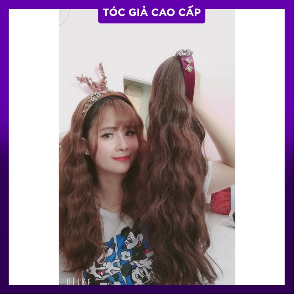 tóc giả đính cài nhiều màu