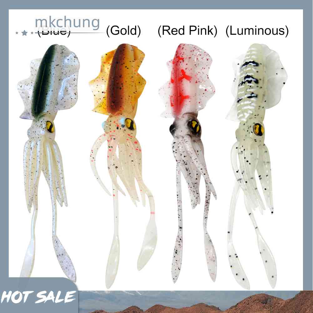 Mồi Câu Cá Giả Hình Con Mực Mềm 15.5cm 15g