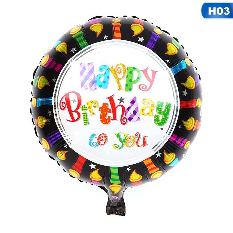 Bong bóng nhôm hình chữ Happy Birthday