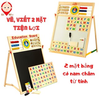  Bảng Ghép Nam Châm Vẽ Viết Hai Mặt Chữ Cái Và Số EDU Bảng Viết Hai Mặt To Xịn Thông Minh Cho Bé Học Hỏi Ghi Nhớ 