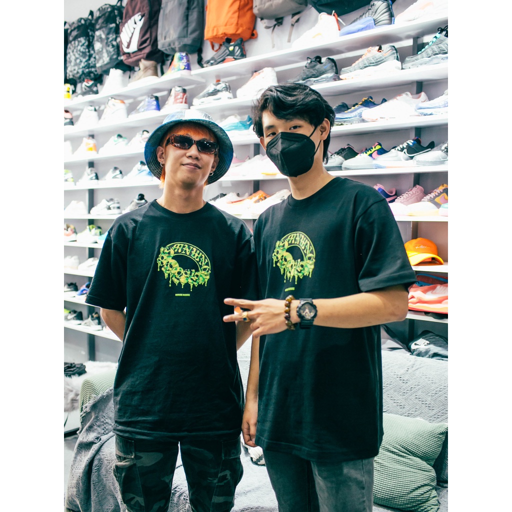 Áo thun Morning Warning Skull Ring - Đầu Lâu Nhẫn - Áo Thun Unisex Form Rộng Tay Lỡ Oversize Cotton 100% Local Brand