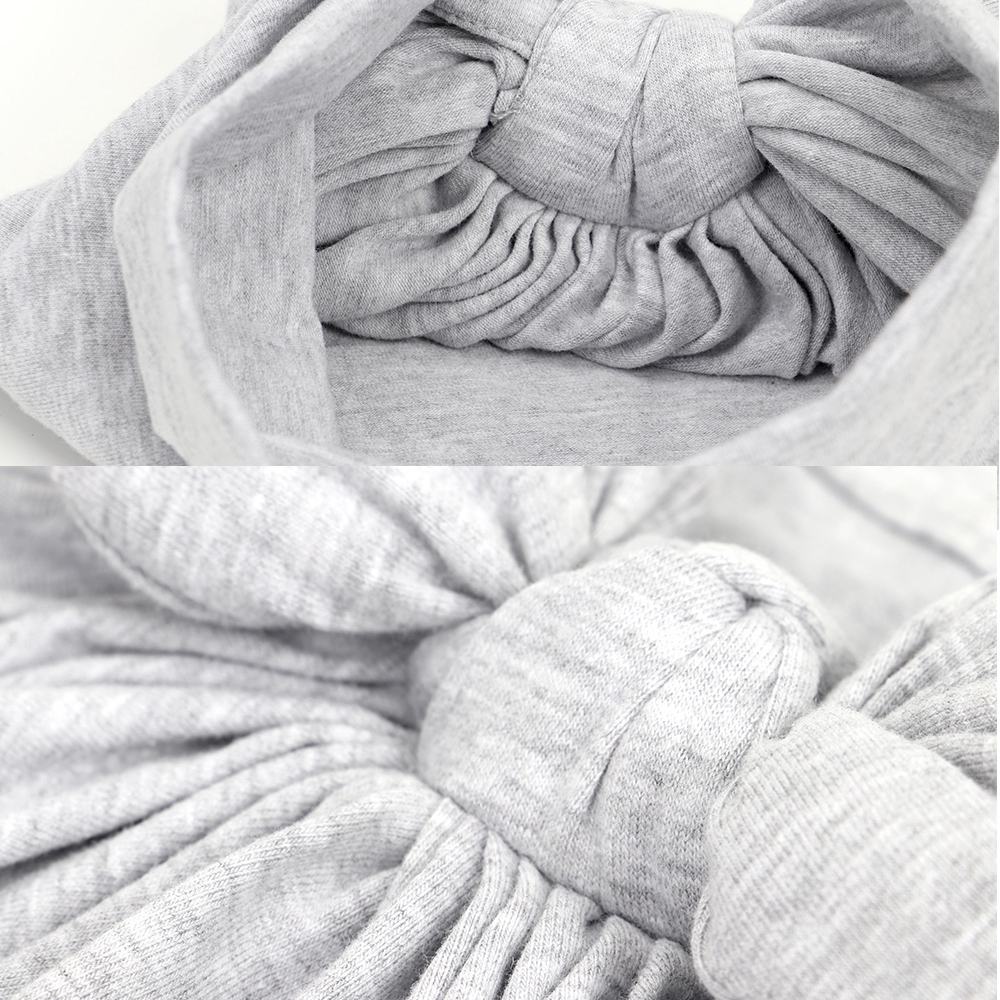 Băng đô cotton giữ ấm tai cho trẻ em màu trơn phong cách mùa đông