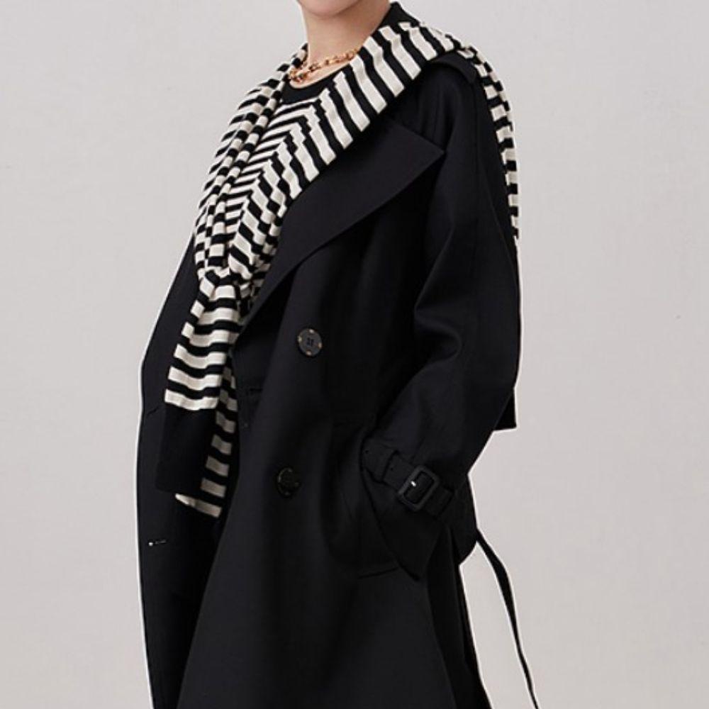 Cổ Áo Giả Vải Cashmere Họa Tiết Kẻ Sọc Thời Trang Cho Nữ