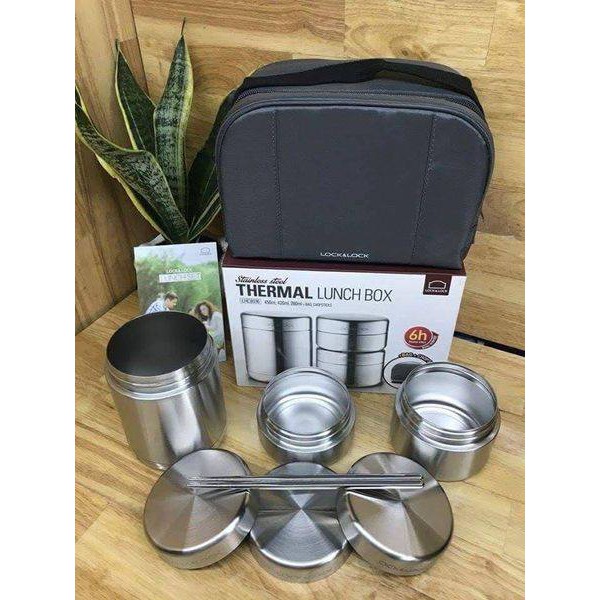 Bộ Hộp Cơm Giữ Nhiệt Lock&Lock LHC8016 (dung tích 1.150ml)