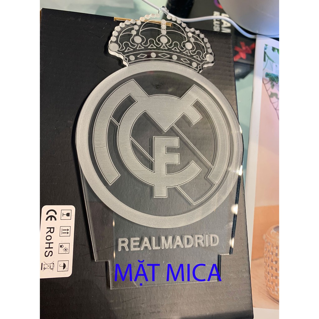 Đèn Ngủ 3D Real Madrid | 16 Màu + Remote | Đèn Ngủ 3D Led |  MinJ Shop