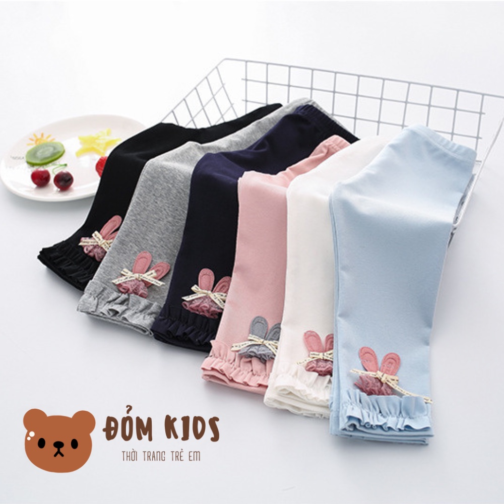 Quần legging cho bé, quần dài bé gái chất zip loại 1 không bai nhão không xù QUAN008