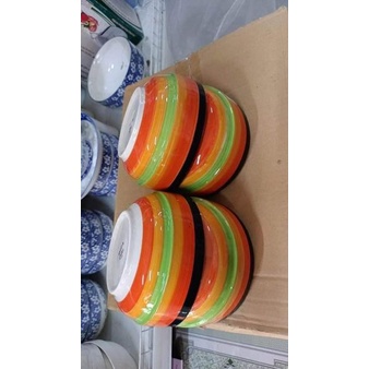 10 Chén Sứ Cầu Vồng 11,5cm Phong Cách Hàn Quốc