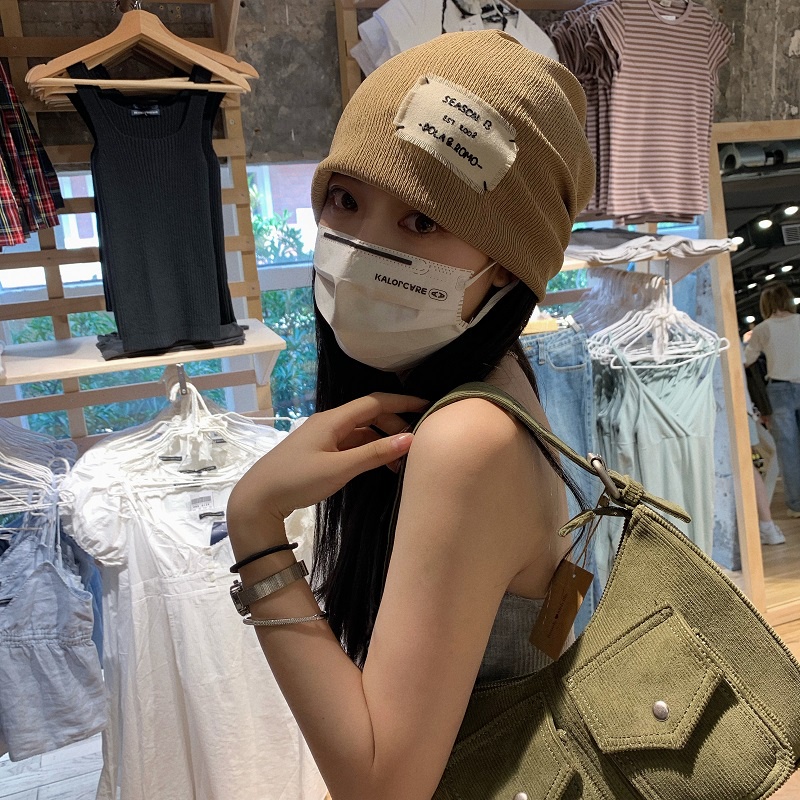 Mũ Trùm Đầu Vải Len Mỏng Giữ Ấm Thời Trang Mùa Thu Cho Nữ