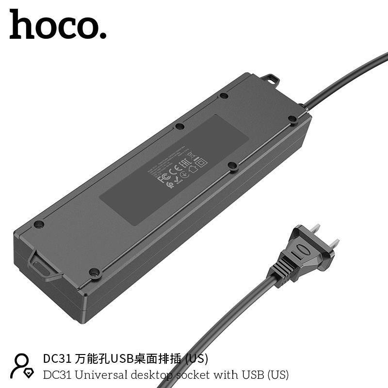 Ổ cắm điện lioa Hoco DC31 đa năng thông minh có cổng Usb an toàn tiện lợi Bảo hành 1 đổi 1 trong 6 tháng