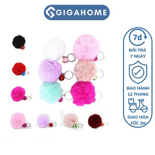 Móc Khóa Bông GIGAHOME Có Chuông, Trang Trí Balo 7139