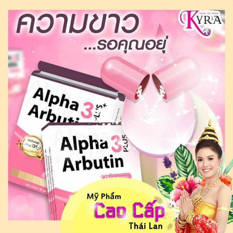 Viên Kích Trắng Alpha Arbutin 3 Plus Chính Hãng Thái Lan