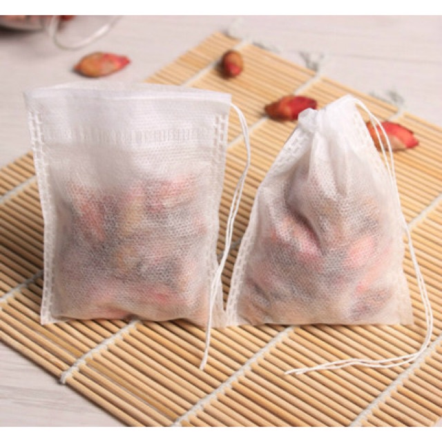 Túi lọc trà, thảo dược dây rút chất liệu không dệt kích thước 15x20cm - THE GARDEN