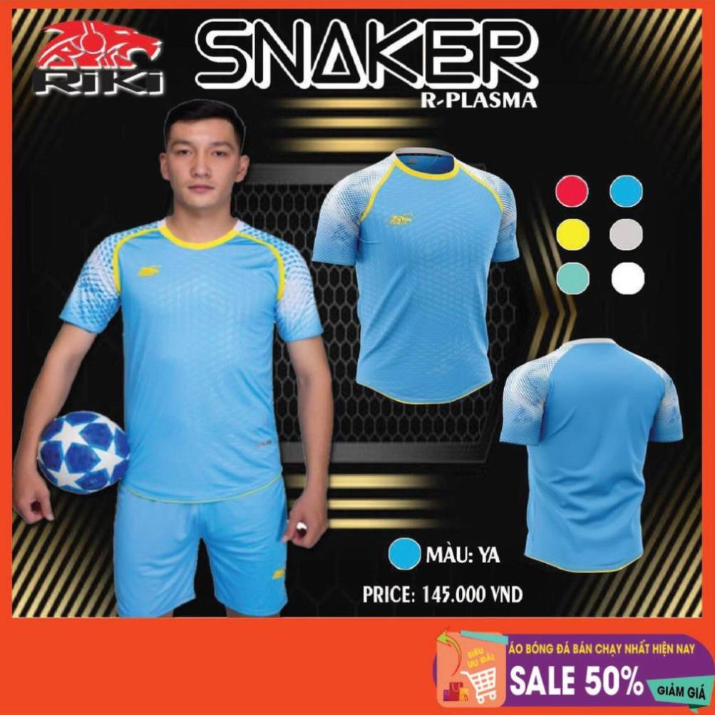 Bộ quần/áo thể thao, Bộ áo bóng đá không logo RiKi Snaker sẵn kho, giá tốt chất vải mềm mát mịn, thấm hút mồ hôi.