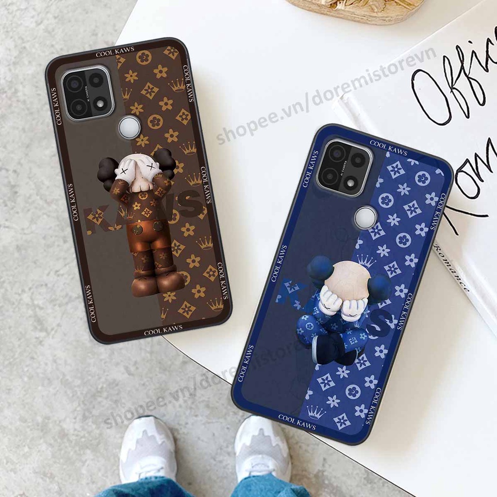 Ốp Oppo A15 / A15s cool cat dor@emon, cute bear, thương hiệu phong cách ốp lưng cao cấp