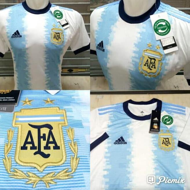 Áo Thun In Hình Đội Tuyển Argentina Home Copa 2019 / 2020