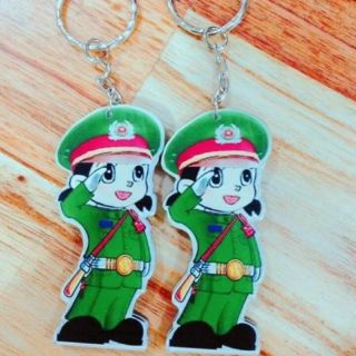 MÓC KHÓA CHIBI CÔNG AN QUÂN ĐỘI