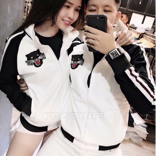 Áo khoác dù cặp phối hoạ tiết báo ak3