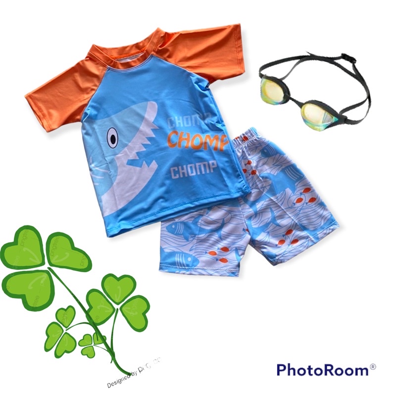 Bộ bơi bé trai PeppyPizza Boi019