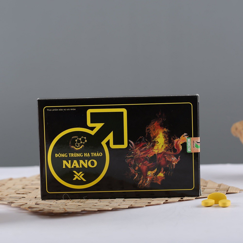 Nano X – Viên sinh lý Đông Trùng Hạ Thảo Dành Cho Nam Giới - Hộp 10 Viên