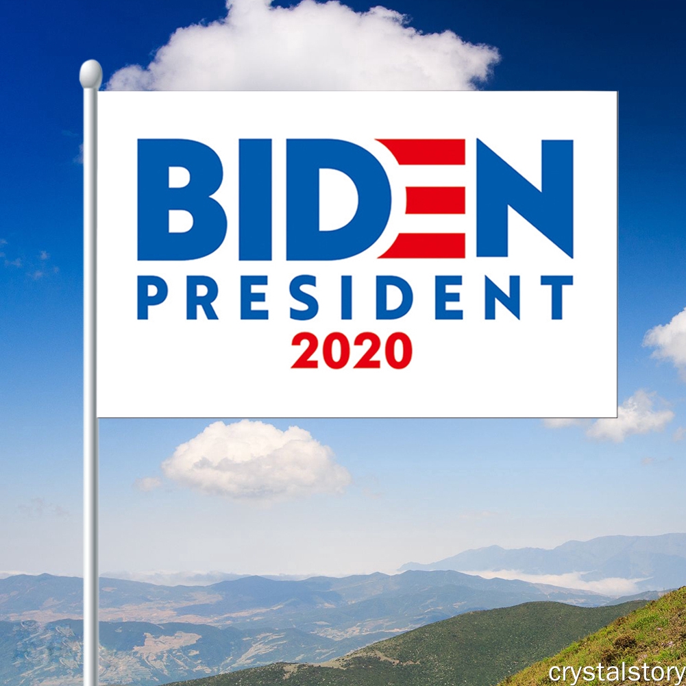 Cờ in chữ Biden President 2020 độc đáo trang trí bầu cử tổng thống Mỹ