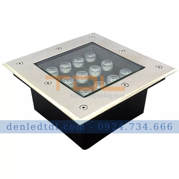 Đèn LED âm đất 18w Vuông | đèn led âm sàn ngoài trời