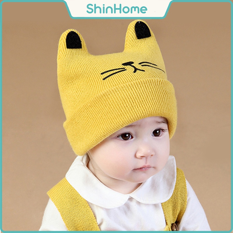 Mũ len tai mèo cho bé từ 6 tháng - 2 tuổi
