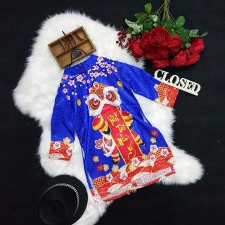 Áo dài gấm bé trai sale 150k
