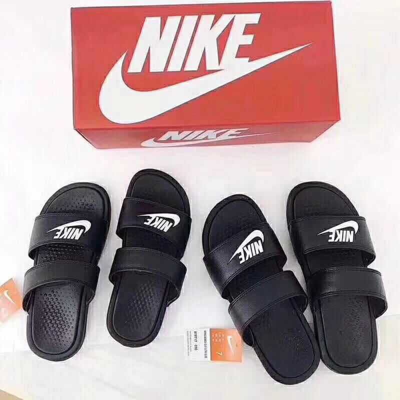 Dép Nike Benassi Ninja Phối Dây In Chữ Cá Tính Thời Trang