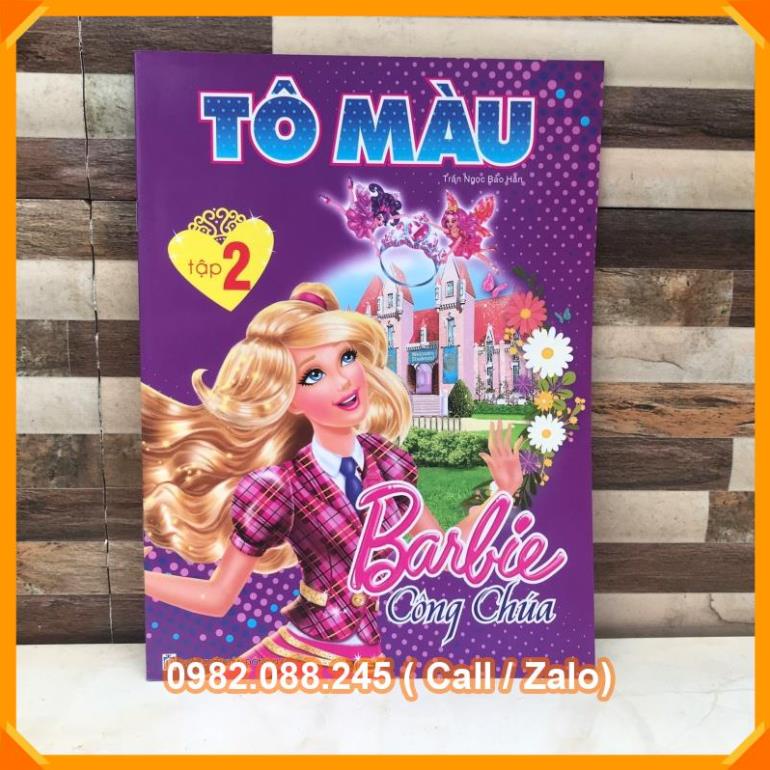 COMBO 4 VỞ BARBIE TÔ MÀU CÔNG CHÚA [VPP Trí Đức]