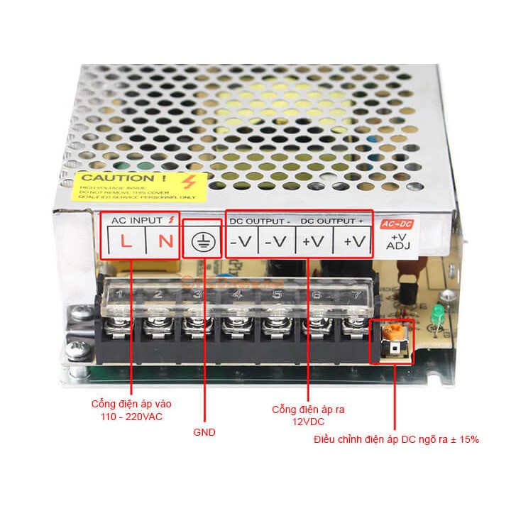 Nguồn Tổ Ong Toruk (Nguồn Tổng) 12V/10A-15A-20A-30A - Bảo Hành 2 Năm