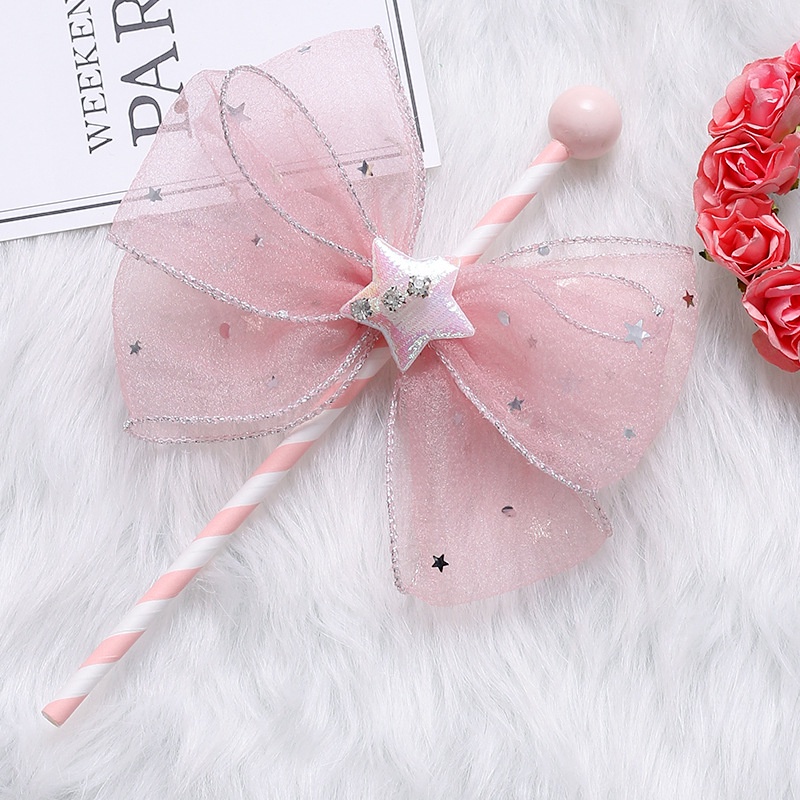 Phụ Kiện Trang Trí Bánh Kem Sinh Nhật Hình Hoạt Hình Thắt Nơ Dễ Thương