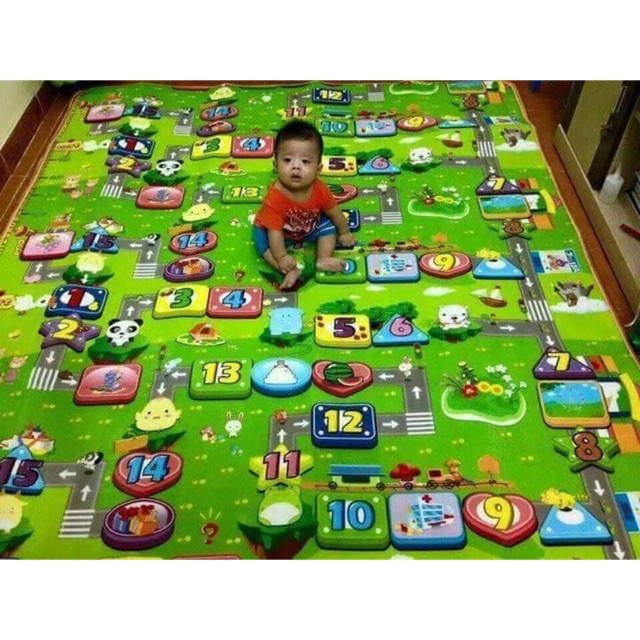 Thảm xốp maboshi 2 mặt cho bé