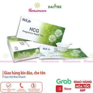 Que thử thai thế hệ mới HCG Biolife - test thai nhanh, chính xác