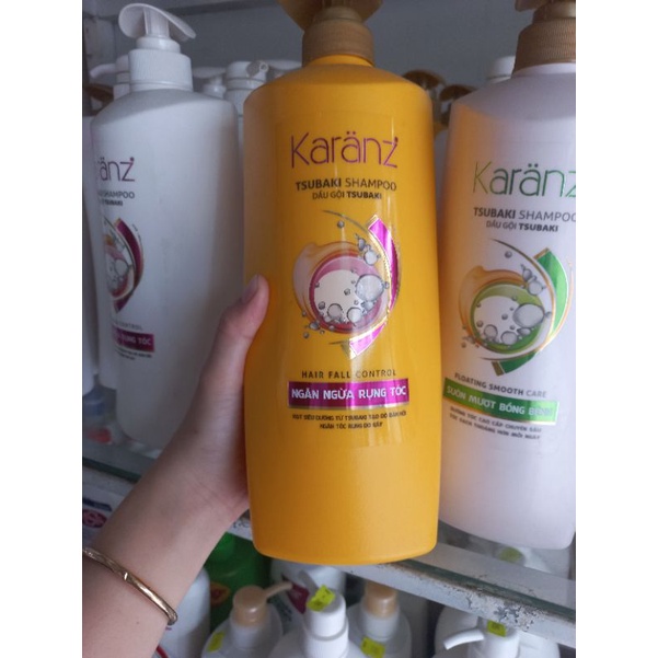 Dầu gội KARANZ STUBAKI 900g   giúp suôn mượt bồng bềnh, phục hồi cân bằng cấu trúc cải thiện khô xơ hư tổn tóc