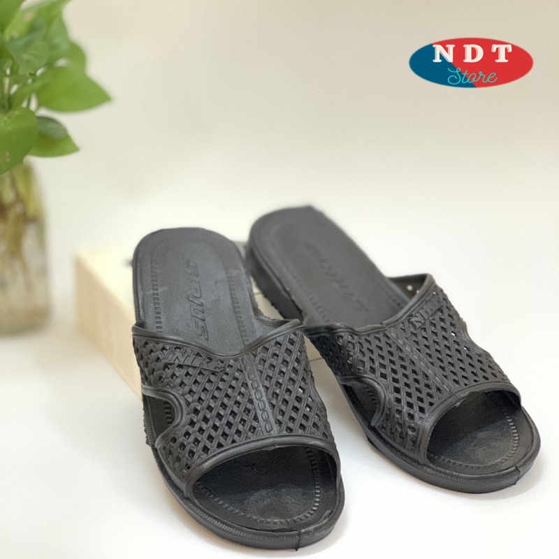 Dép tổ ong Dép đi trong nhà Màu Đen Nam Nữ đi trong nhà văn phòng siêu bền