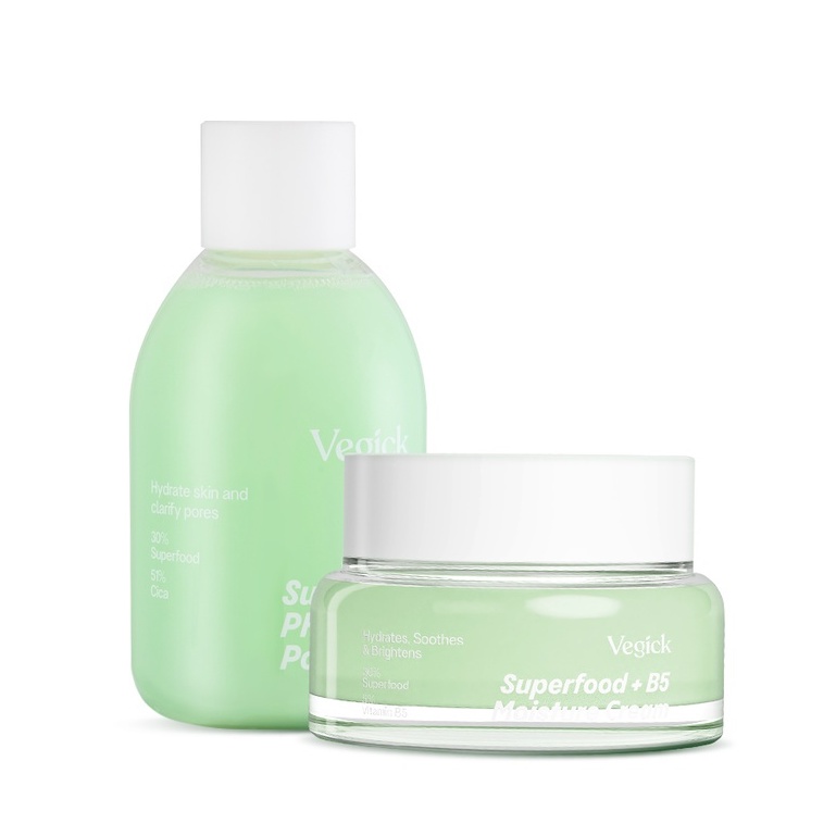 Bộ Đôi Vegick Nước Cân Bằng Thuần Chay 210ml & Kem Dưỡng Ẩm Thuần Chay 50ml