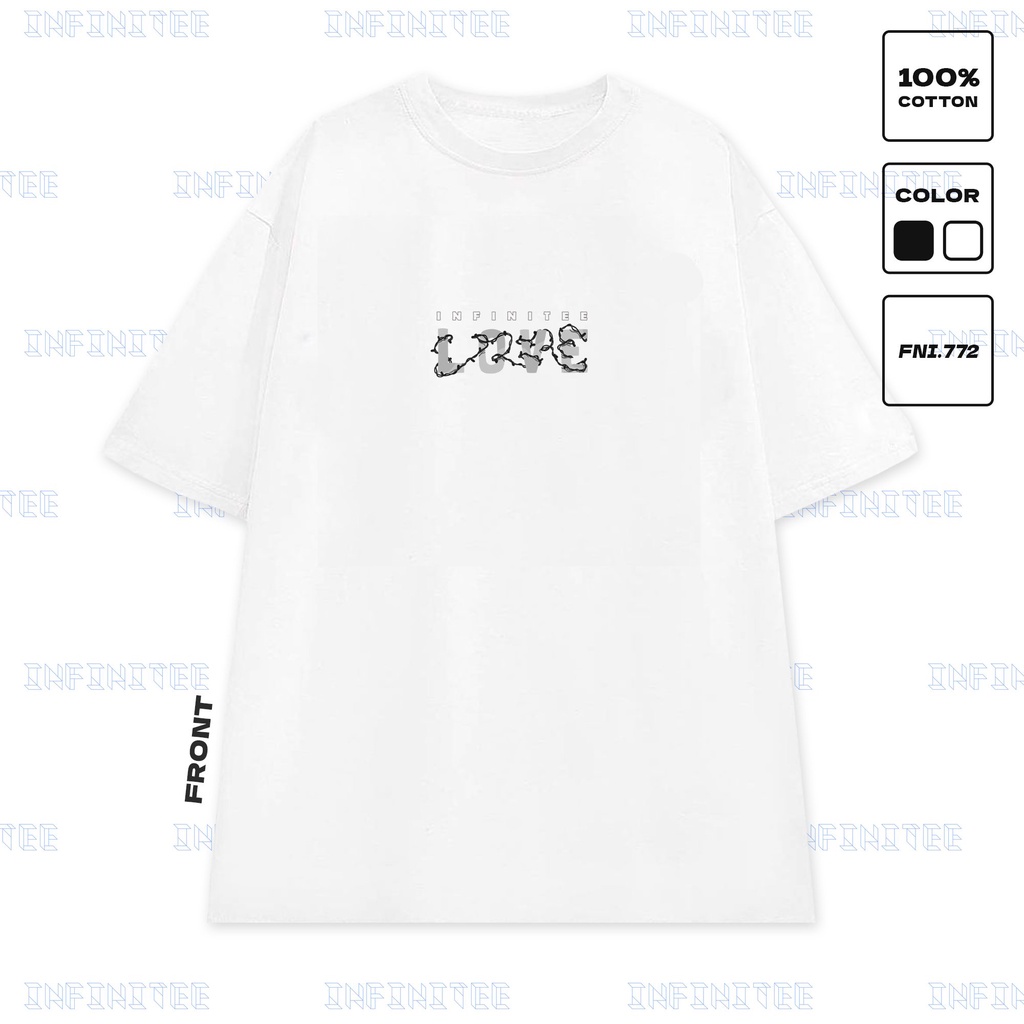 Áo thun INFINITEE Fni0772, Thun 100% Cotton - form rộng Unisex.