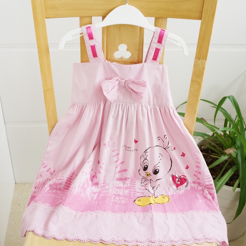 Váy 2 dây bé gái LT 4-8 tuổi  Đầm bé gái cotton cao cấp xuất dư 0622