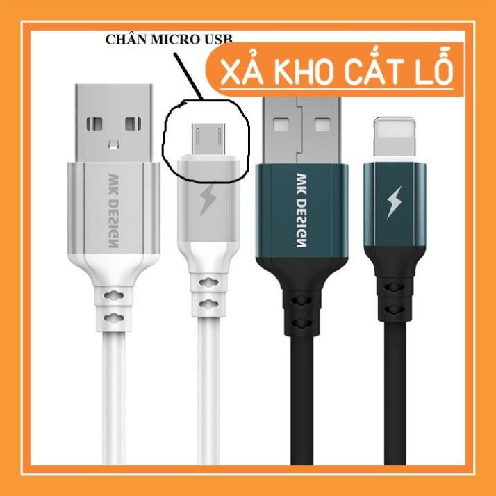 [FREESHIP] CÁP SẠC NHANH MICRO USB TỰ NGẮT - WK WDC 073m - Có Đèn Led - PHỤ KIỆN CÔNG NGHỆ HÀ NỘI - 32001