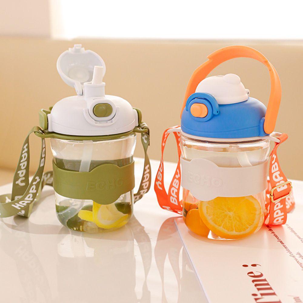 PISTA Bình Nước Có Ống Hút Họa Tiết Hoạt Hình Dễ Thương Cho Bé