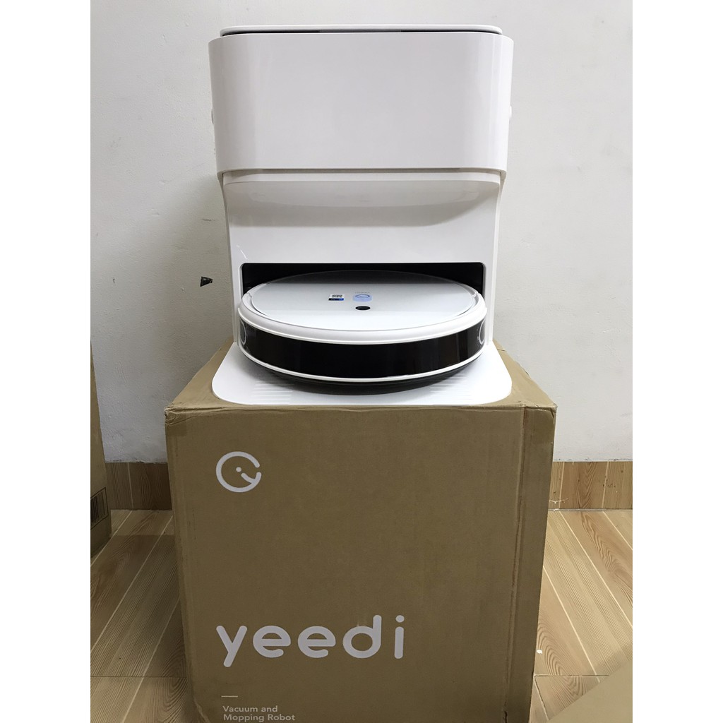 Robot hút bụi lau nhà Yeedi Mop Station Robot tự giặt giẻ