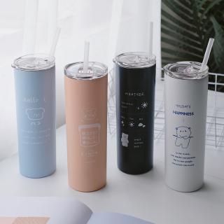 Ly Uống Nước Giữ Nhiệt Có Ống Hút Tiện Dụng