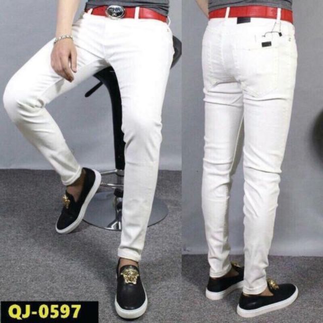 Quần bò trắng công sở thanh lịch