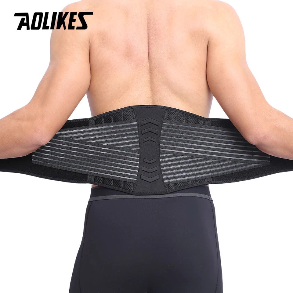 Đai Lưng Có Lò Xo Aolikes A-7998 | Đai Lưng Có Lò Xo Hỗ Trợ Tập Gym Chính Hãng Cao Cấp