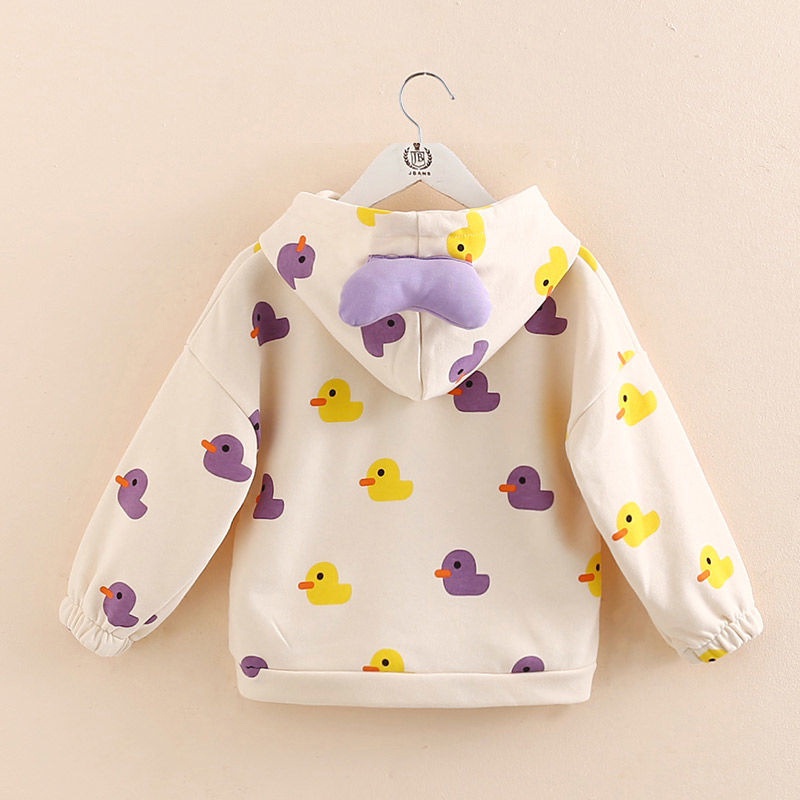 Áo sweater IQ ANGEL tay dài in hoạt hình phong cách phương Tây 2022 sành điệu cho bé gái