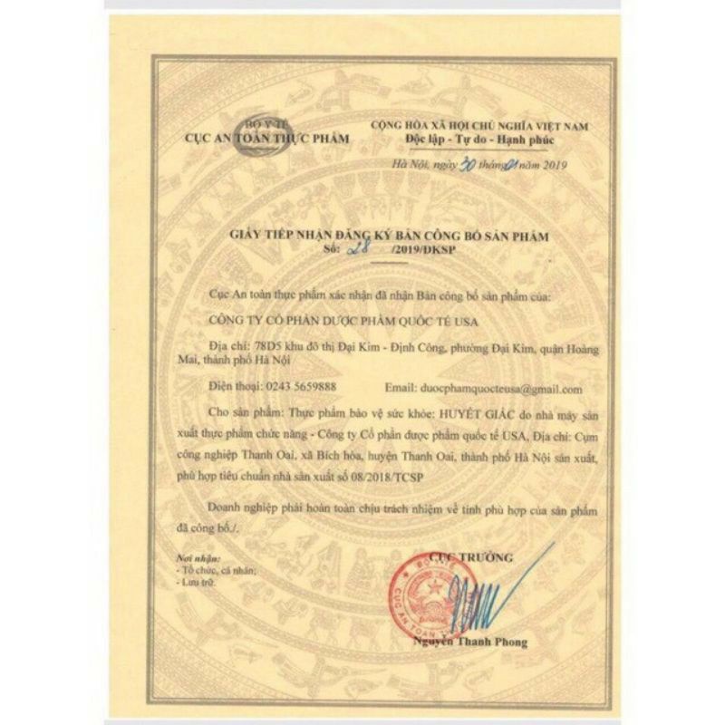 Cao HUYẾT GIÁC - Long huyết - Hỗ trợ làm tan vết bầm tím, tụ máu , sưng đau do chấn thương va đập