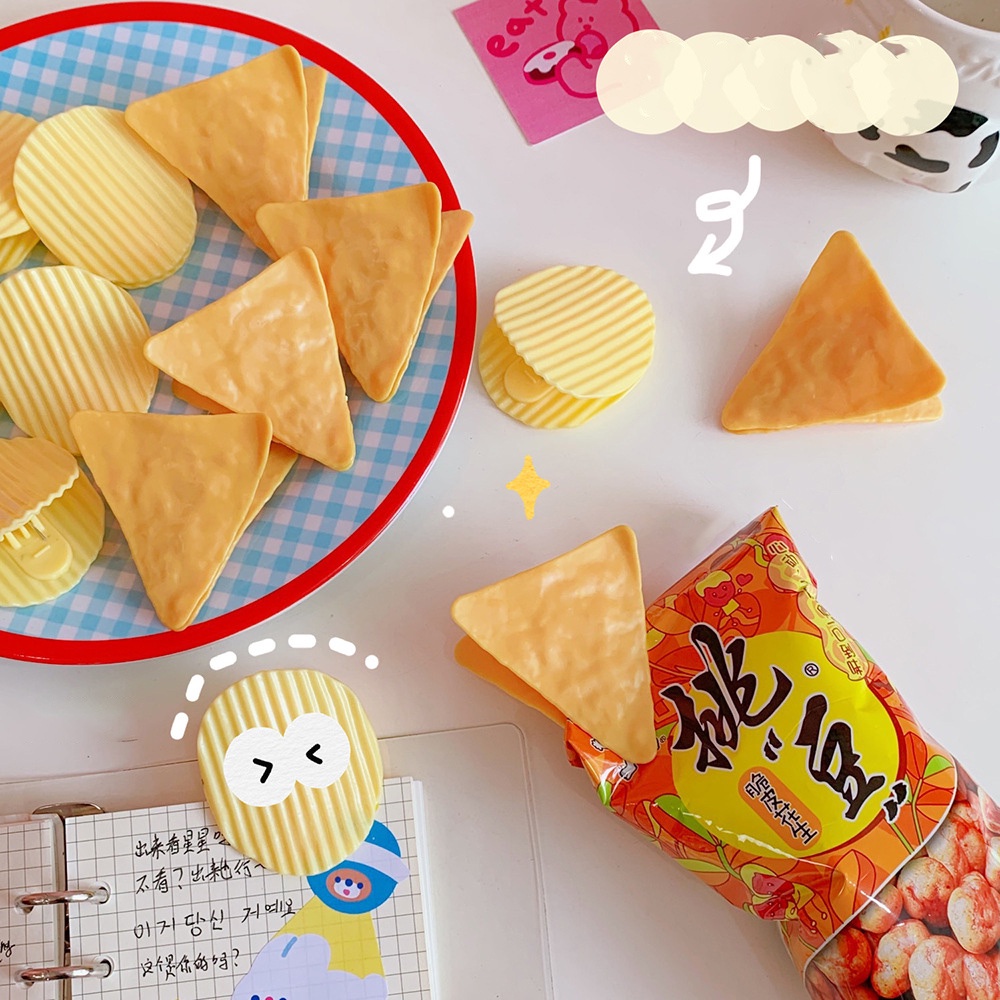 Kẹp tóc kẹp giấy bánh snack khoai tây xinh xắn dễ thương giá rẻ K93